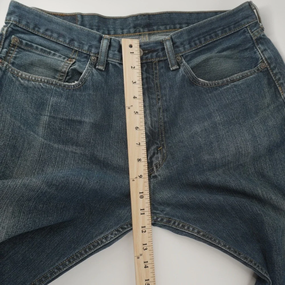 Levi's 505 Athletic Taper Jeans Mens 36x29 Blue Denim 100% Cotton 4090